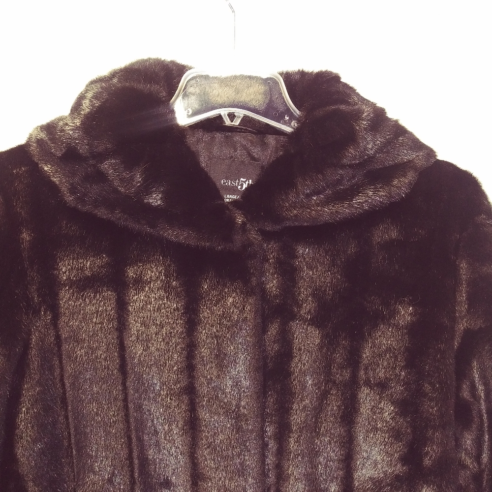 NWOT East 5th Faux Fur Coat